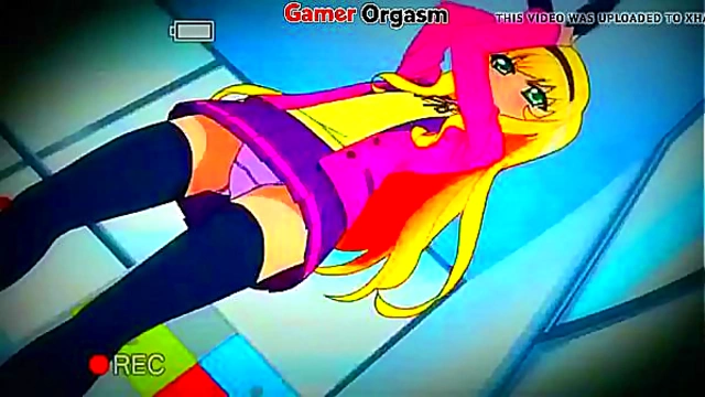 Sexy Teen Anime Girl Dances Seductively for Busty Japanese Manga Orgasm Feast