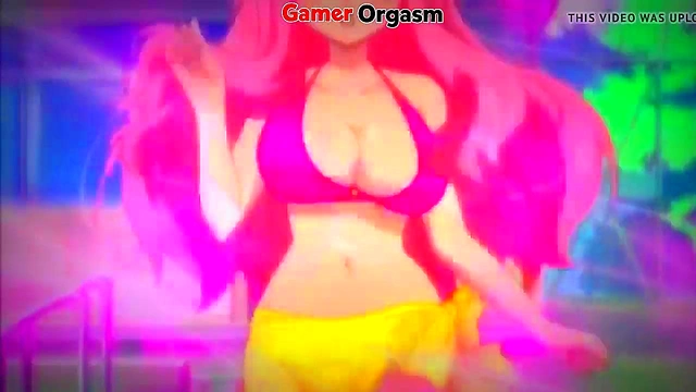 Sexy Teen Anime Girl Dances Seductively for Busty Japanese Manga Orgasm Feast