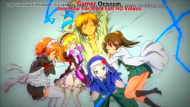 Sexy Teen Anime Girl Dances Seductively for Busty Japanese Manga Orgasm Feast