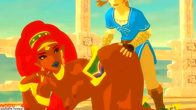 Link & Urbosa Engage in Erotic 3D Anime Action With Monster Elements