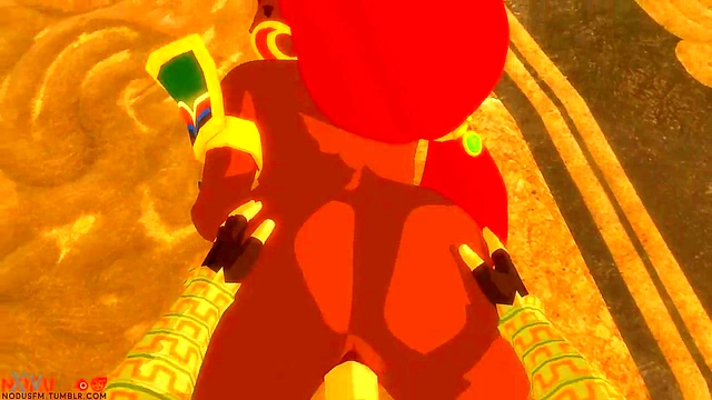 Link & Urbosa Engage in Erotic 3D Anime Action With Monster Elements