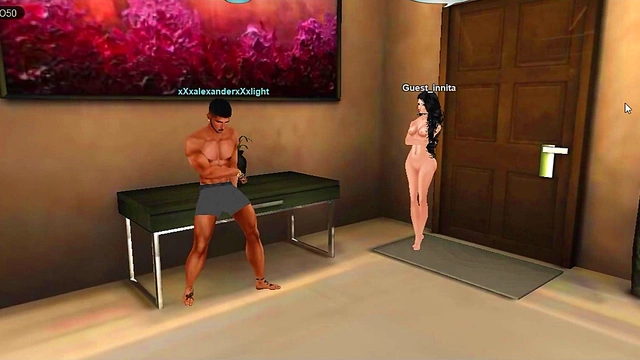 Sexy IMVU Anime Chick Gets Fucked By Alexander Light In His House