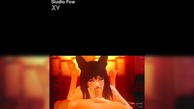 Sexy Ahri Gives Mind-Blowing Blowjob & Rides Dick For Juicy Creampie