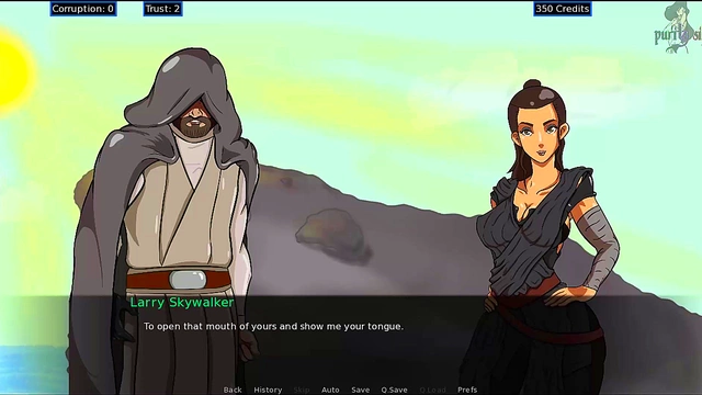 Rey Tempts Her Trainer With Sinful Blowjob & Tease In Hot Star Wars Hentai Anime