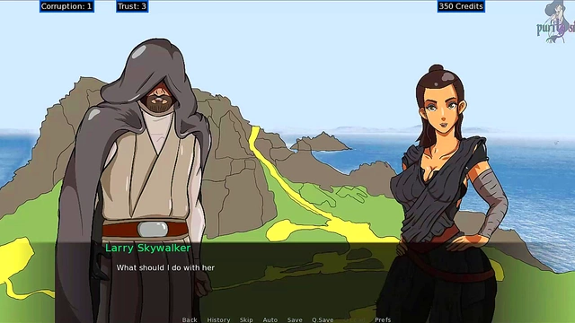 Rey Tempts Her Trainer With Sinful Blowjob & Tease In Hot Star Wars Hentai Anime