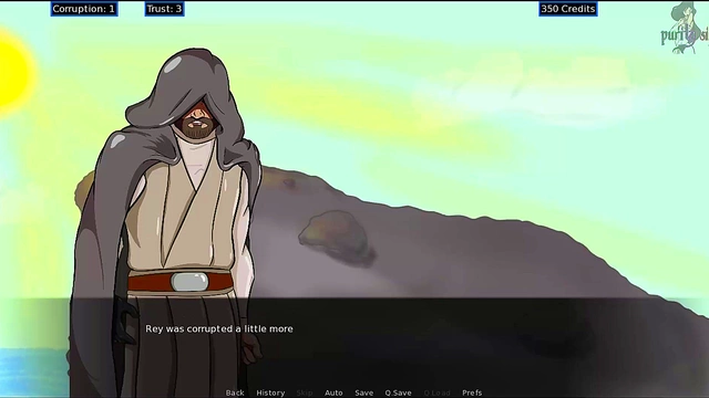 Rey Tempts Her Trainer With Sinful Blowjob & Tease In Hot Star Wars Hentai Anime