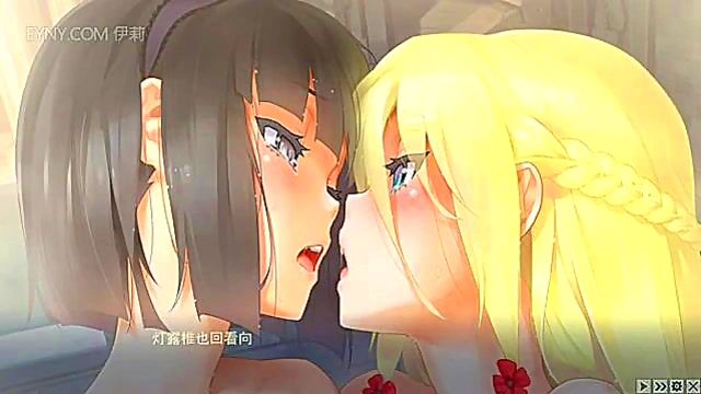 God-Made Bishoujo Girls Engage in Threesome Footjobs & Big-Tit Anime Action