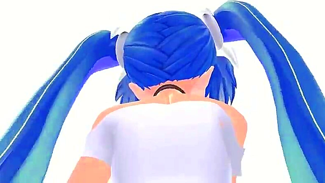 Hatsune Miku Gets Covered in Cumshots in Just 60 Seconds!