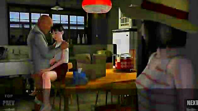 Yosino Tamaki – 3D Hentai Game Girl Gets Old Man's Dick Deep Inside