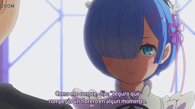 Hentai Anime Re –Zero - Rem & Emilia Tan Take Turns Pleasing You With Subtitles