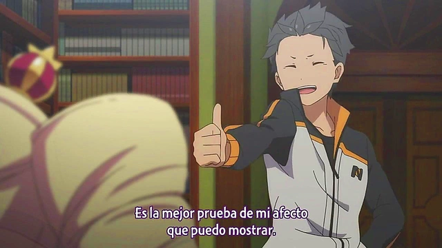 Hentai Anime Re –Zero - Rem & Emilia Tan Take Turns Pleasing You With Subtitles