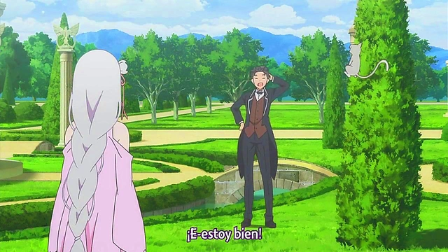 Hentai Anime Re –Zero - Rem & Emilia Tan Take Turns Pleasing You With Subtitles