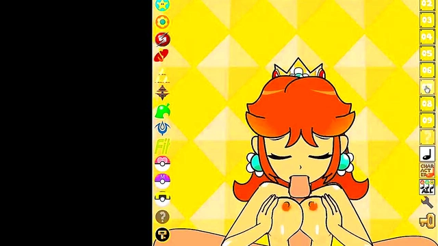 Princess Daisy Takes Control in Sexy Hentai Pokemon Game Scene
