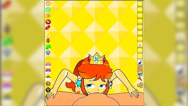 Princess Daisy Takes Control in Sexy Hentai Pokemon Game Scene