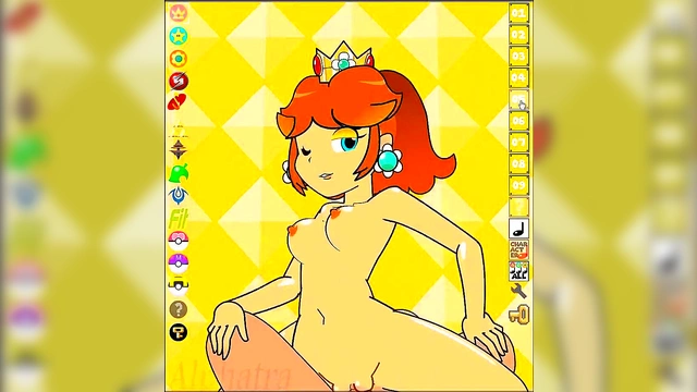 Princess Daisy Takes Control in Sexy Hentai Pokemon Game Scene