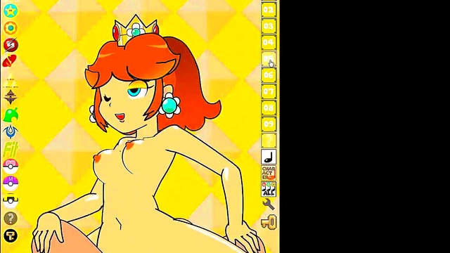 Princess Daisy Takes Control in Sexy Hentai Pokemon Game Scene