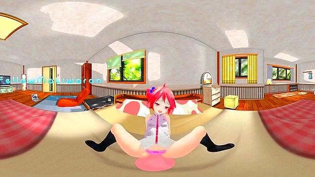 Immerse in VR – Kasane Teto's Dildo Adventure in Ultra-realistic 3D Hentai Fantasy