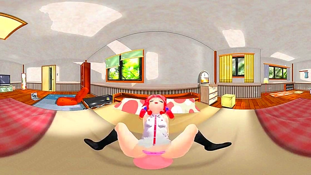 Immerse in VR – Kasane Teto's Dildo Adventure in Ultra-realistic 3D Hentai Fantasy