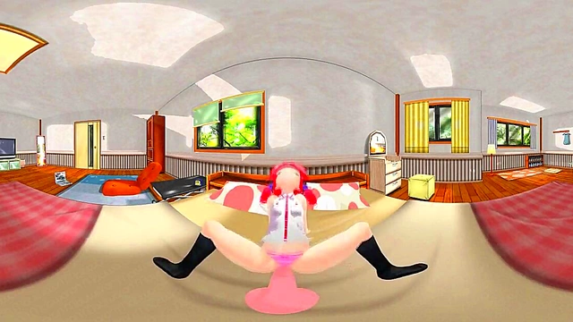 Immerse in VR – Kasane Teto's Dildo Adventure in Ultra-realistic 3D Hentai Fantasy