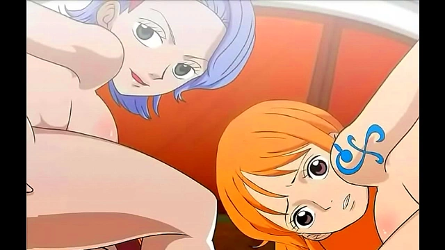 Sunny Day Sex – Nami & Nojiko Get Fucked in One Piece Anime Action