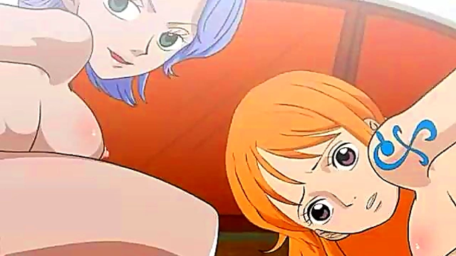 Sunny Day Sex – Nami & Nojiko Get Fucked in One Piece Anime Action
