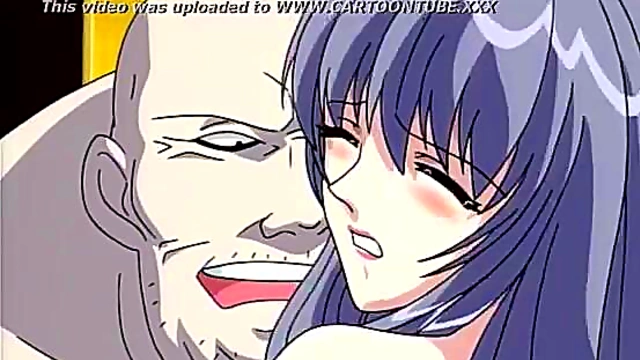Teen Anime Chick Tied Up and Fucked by Two Horny Old Men
