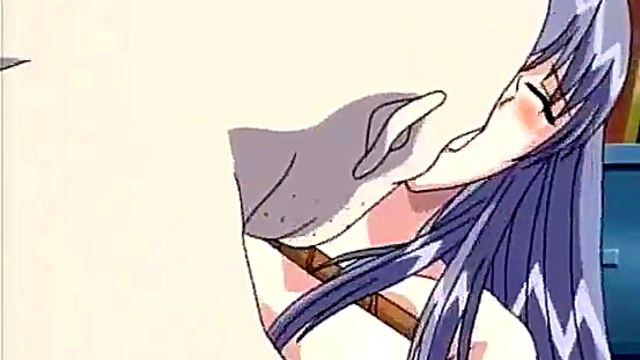 Teen Anime Chick Tied Up and Fucked by Two Horny Old Men