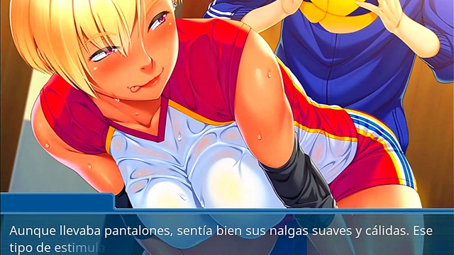 Horny Brunette Volleyball Club Member Seduces You In Anime Episode 1