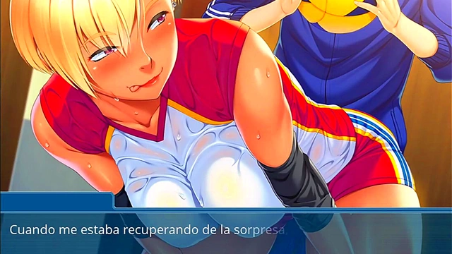 Horny Brunette Volleyball Club Member Seduces You In Anime Episode 1