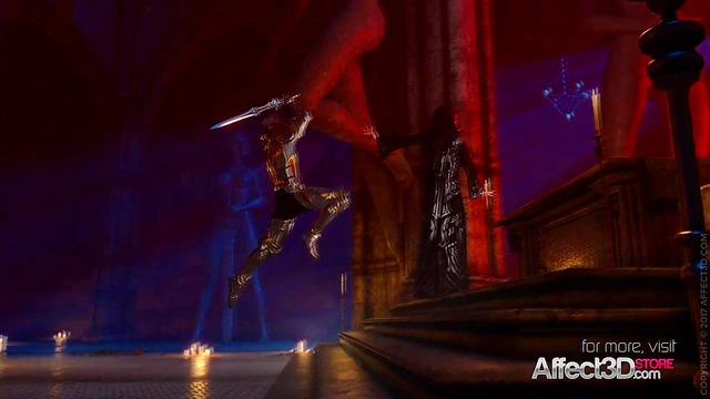 Blonde Big-Titted Vampire Sucks Dick & Gets Fucked Hard Anal In 3D Hentai