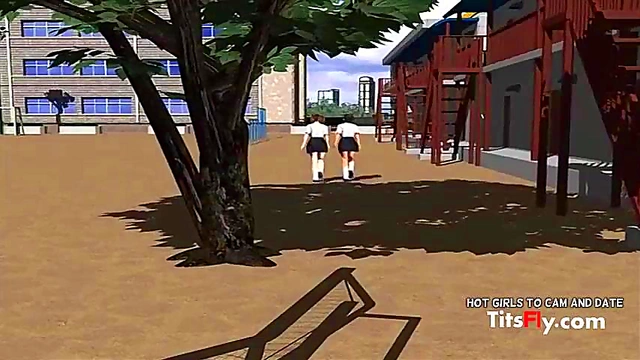 Horny 3D Hentai Teacher Fucks Student Hard In Anime Classroom Scene