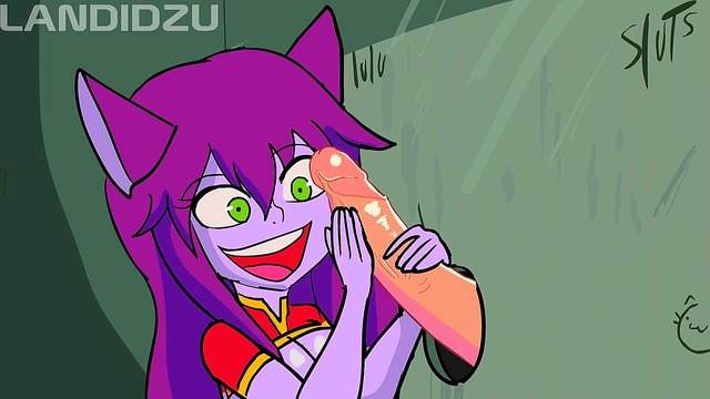 Horny Yordle Sisters Take Turns in the Glory Hole for Anal Fun &Cumshots