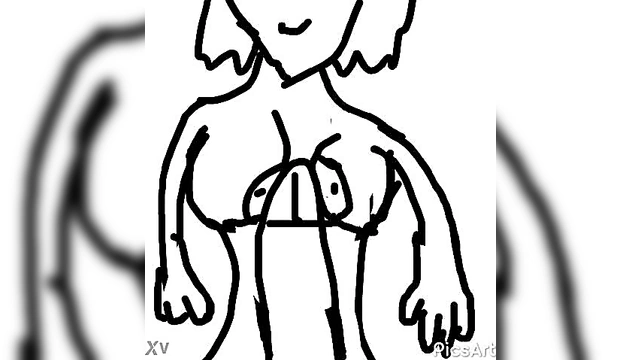 Sexy Cartoon Babe Draws On Cock Before Hot Blowjob Session