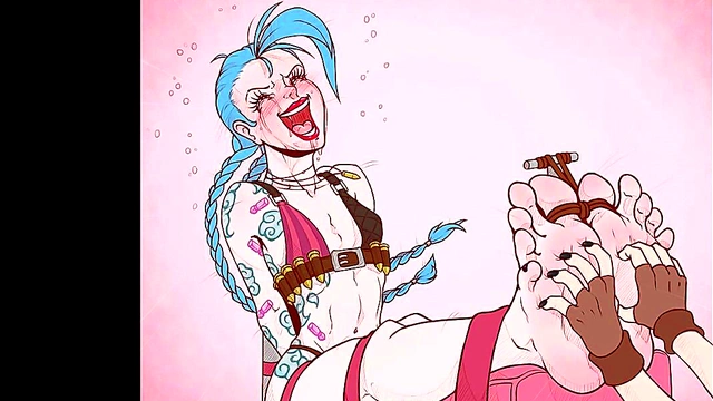 Hentai Anime Babe Bound and Tickled Before Foot Fetish Fun