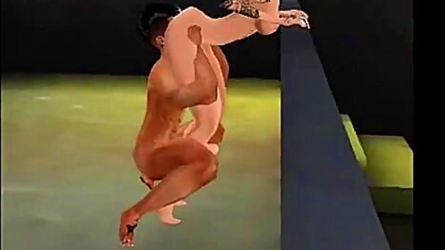 Horny Hentai Chick Fucks Negro Dude for Market Satisfaction