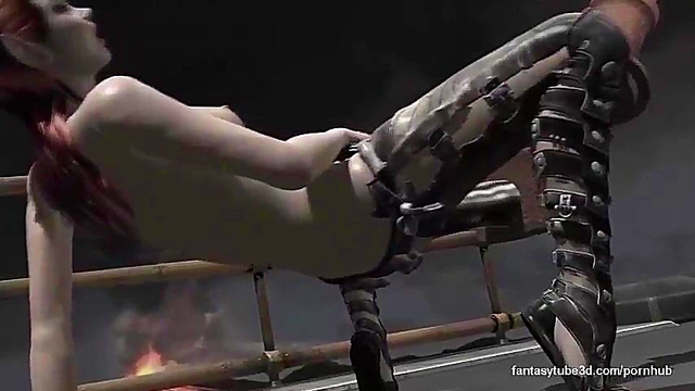 Big Tits Anime Babe Fucks Hardcore Sex Machine For Intense Orgasm