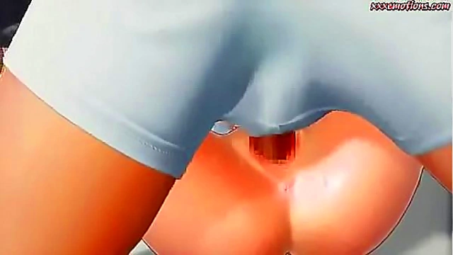 Muscular Guy Meets Anime Cutie for Doggystyle Pumping Session