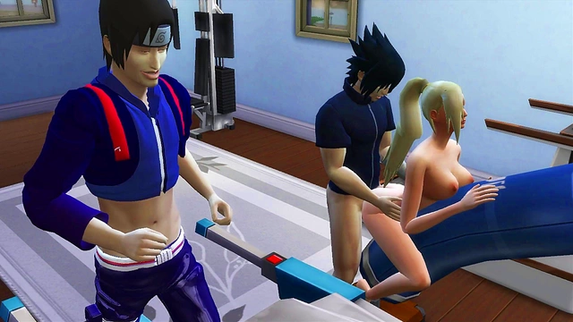 Cuckolded Husband Watches Hot MILF Wife Fucked by Naruto Anime Stud Ino