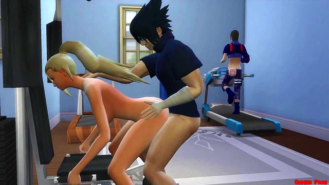 Cuckolded Husband Watches Hot MILF Wife Fucked by Naruto Anime Stud Ino