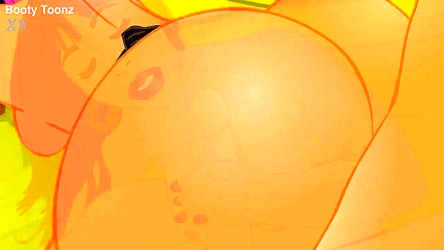 Busty Anime Chick Gets Creampie In Her Big Ass On The Couch