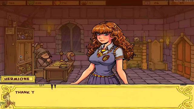 Hermoine Teases Snape in Akabur’s Hot Anime Witch Trainer Cosplay Sex Scene