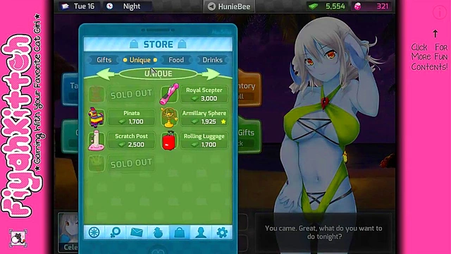 Freaky Fun in HuniePop – Hot Anime Chick’s Seductive Game walkthrough