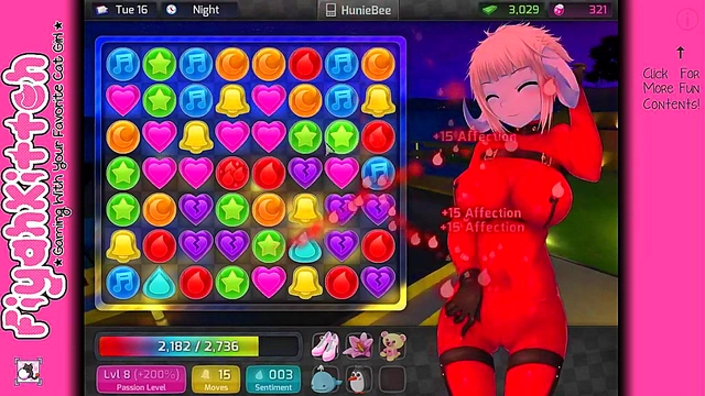 Freaky Fun in HuniePop – Hot Anime Chick’s Seductive Game walkthrough