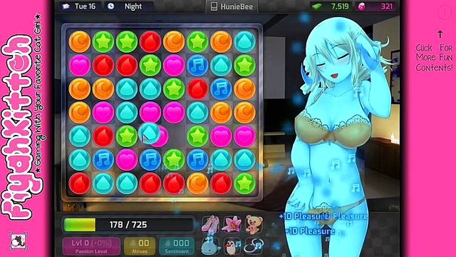 Freaky Fun in HuniePop – Hot Anime Chick’s Seductive Game walkthrough
