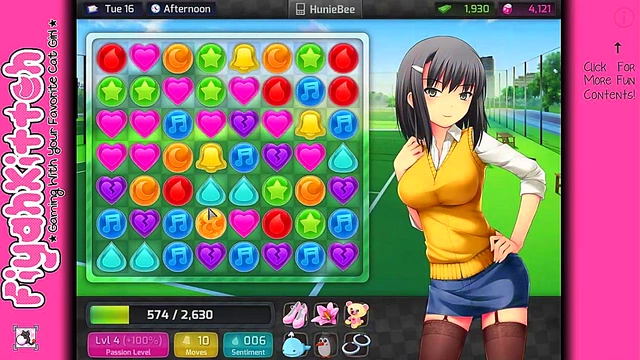 Freaky Fun in HuniePop – Hot Anime Chick’s Seductive Game walkthrough