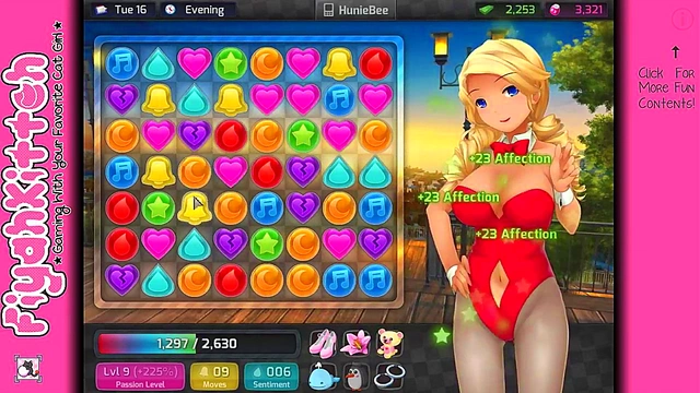 Freaky Fun in HuniePop – Hot Anime Chick’s Seductive Game walkthrough