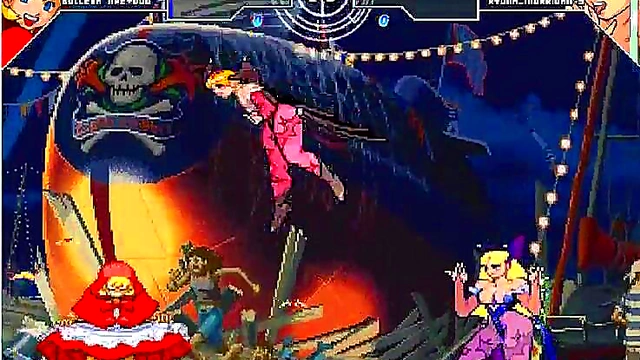 Hentai Yuri Scene – Helper & Bulleta Team Up Against Darkstalkers Girls