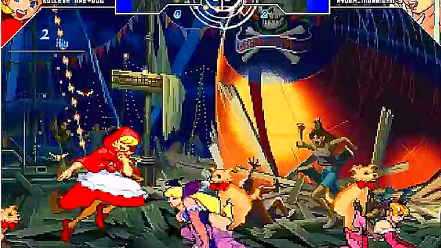 Hentai Yuri Scene – Helper & Bulleta Team Up Against Darkstalkers Girls