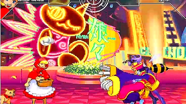 Hentai Yuri Scene – Helper & Bulleta Team Up Against Darkstalkers Girls