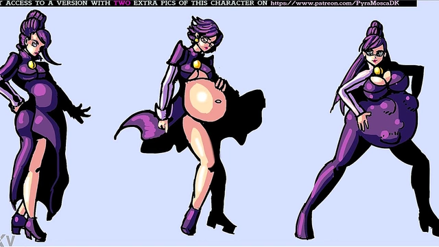 Pregnant Anime Babe Enjoys Belly Expansion Fantasies